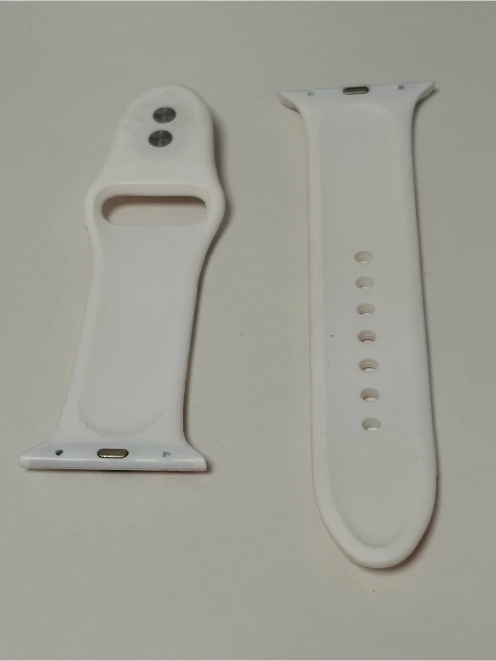 Floral Toile Silicone Watch Band in White and Pink